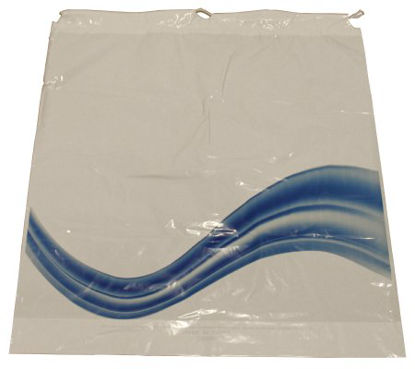 Picture of Patient Belongings Bag 18 X 20-1/2 Inch Plastic Drawstring Closure WhiteDS500