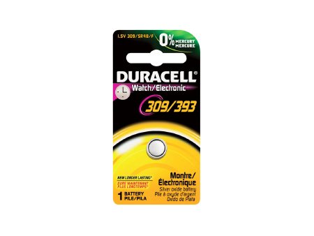 Picture of Silver Oxide Battery Duracell® 309 / 393 Coin Cell 1.5V Disposable 6 PackD309/393BPK08