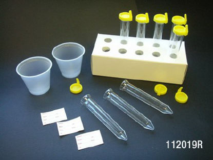 Picture of Urine Specimen Collection Kit Uri-Pak™ 3.5 oz. Cup / 12 mL Tube Polystyrene Tube Collection Cup / Urine Collection Tube NonSterile112019R