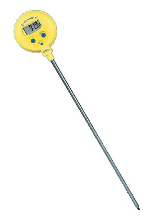 Picture of Digital Laboratory Thermometer Fisherbrand™ Traceable® Fahrenheit / Celsius -58° to 572°F (-50° to 300°C) Stainless Steel Probe Handheld Battery Operated0666427