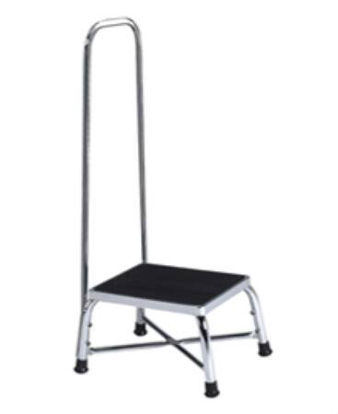 Picture of Step Stool with Handrail Bariatric 1-Step Steel 9-1/4 Inch Step Height21220