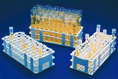 Picture of Test Tube Rack Scienceware® No-Wire™ 60 Place 15 to 16 mm Tube Size 4-1/8 X 9-3/4 X 2-3/4 Inch147919B