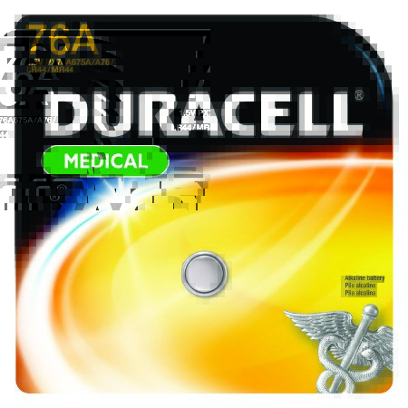 Picture of Alkaline Battery Duracell® 76A Cell 1.5V Disposable 1 PackPX76A675PK