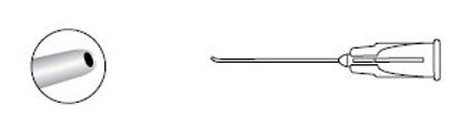 Picture of Cortical Cleaving Hydrodissector Cannula Angled, 33 Degree 25 Gauge 7/8 Inch585159