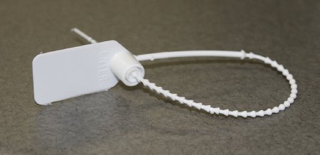 Picture of Tamper Evident Seal Pull-Tight Loks Numbered White Plastic 9 Inch9393 WT
