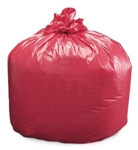 Picture of Infectious Waste Bag Colonial Bag 3 gal. Red Bag LLDPE 3 X 8 X 14 InchHDR1114