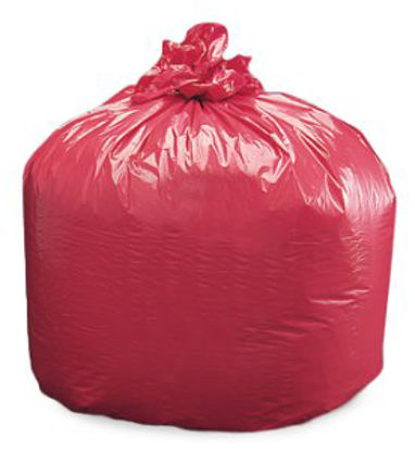 Picture of Infectious Waste Bag Colonial Bag 3 gal. Red Bag LLDPE 3 X 8 X 14 InchHDR1114