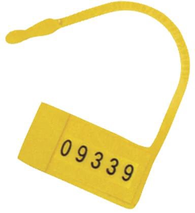 Picture of Safety Control Seal Omnimed® Snap Lock Yellow Plastic 7/8 W X 1-1/4 L Inch484107-Y