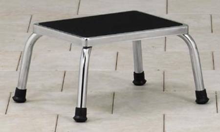 Picture of Step Stool 1-Step Chrome Plated Steel 9 Inch Step HeightT-40