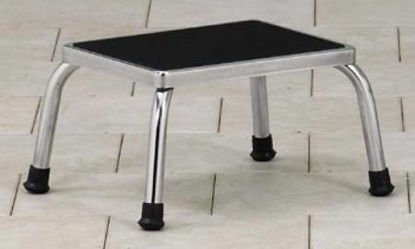 Picture of Step Stool 1-Step Chrome Plated Steel 9 Inch Step HeightT-40