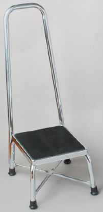 Picture of Step Stool with Handrail Tech-Med® Bariatric 1-Step Steel4348