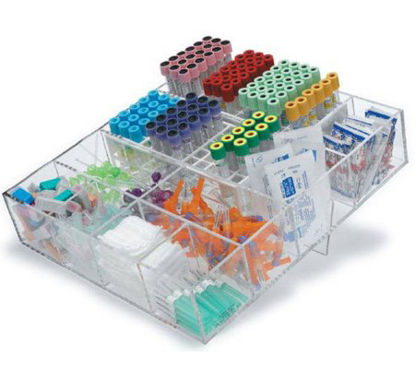 Picture of Draw Station Organizer MarketLab Clear Acrylic 3 X 13 X 15 Inch7250