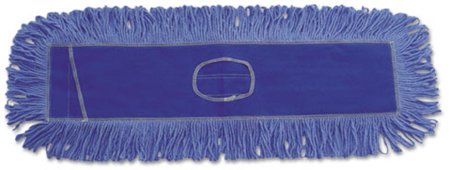 Picture of Dust Mop Pad Boardwalk® Looped-end Blue Cotton / Synthetic Fiber ReusableBWK1124