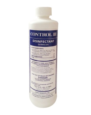 Picture of Control III® Surface Disinfectant Cleaner Quaternary Based Liquid Concentrate 16 oz. Bottle Benzaldehyde Scent NonSterileC3/DISP/01