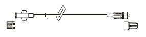 Picture of Extension Set Codan® 14 Inch Tubing Without Port 0.8 mL Priming VolmeBC524