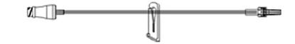 Picture of Extension Set 8 Inch Tubing 1 Port 0.26 mL Priming Volume DEHP-FreeB33410