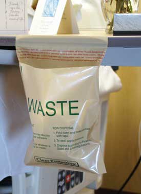 Picture of Bedside Bag 9 X 10 Inch White PolyethyleneMBWB142325