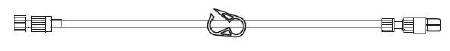 Picture of Extension Set 30 Inch Tubing Without Port 1.3 mL Priming Volume DEHP-Free10010525