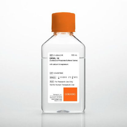 Picture of Cell Culture Reagent Corning® Dulbecco’s Phosphate Buffered Saline (DPBS) 1X / pH 7 to 7.6 500 mL45000-434