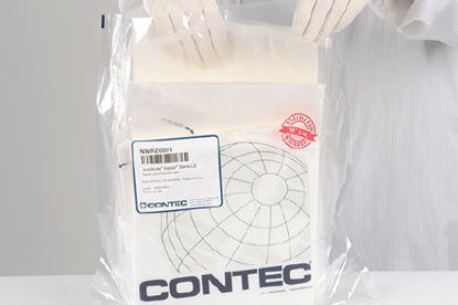 Picture of Cleanroom Wipe Amplitude™ Kappa™ Sterile LE ISO Class 5 White Sterile Polyester / Lyocell 9 X 9 Inch DisposableNWPZ0001