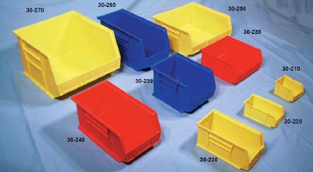 Picture of Storage Bin Blue Polypropylene 14.75 X 8.25 X 7 Inch30-240 BL
