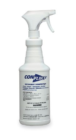 Picture of ConFlikt® Surface Disinfectant Cleaner Quaternary Based Liquid 32 oz. Bottle Fresh Scent NonSterile0435534