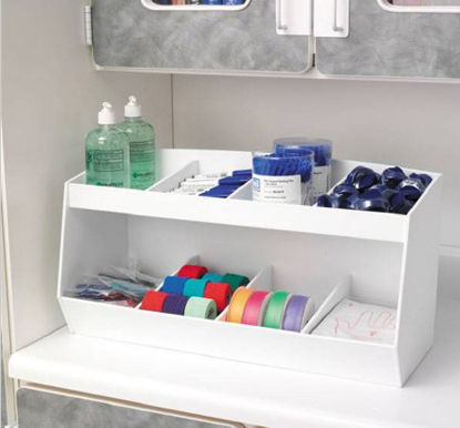 Picture of Storage Bin Unit MarketLab White PVC 10 X 12 X 24 Inch9953