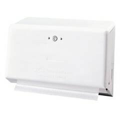 Picture of Paper Towel Dispenser Georgia-Pacific White Metal Manual 275 Count Wall Mount54701
