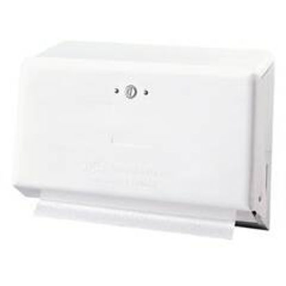 Picture of Paper Towel Dispenser Georgia-Pacific White Metal Manual 275 Count Wall Mount54701