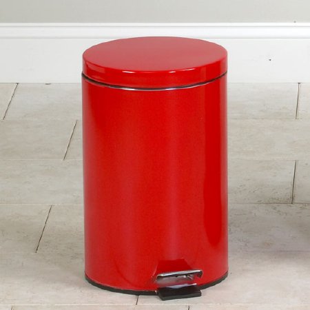 Picture of Trash Can 13 Quart Round Red Step OnTR-13R
