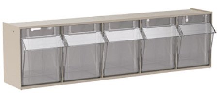 Picture of Tilt Front Bin TiltView® Tan Plastic 5-3/8 X 6-1/2 X 23-5/8 Inch06705