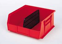 Picture of Bin Length Divider AkroBins® 8 Inch Black Polypropylene40239