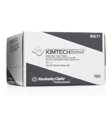 Picture of Task Wipe Kimtech Science Precision Light Duty White NonSterile 1 Ply Tissue 4-2/5 X 8-2/5 Inch DisposableSL5511