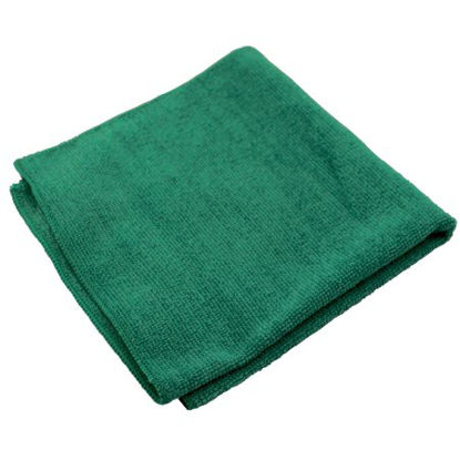 Picture of Cleaning Cloth Impact® Lightweight Green NonSterile Microfiber 16 X 16 Inch ReusableLFK301