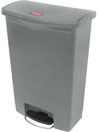 Picture of Trash Can Rubbermaid® Streamline™ 24 gal. Rectangular Gray Plastic Step On1883606