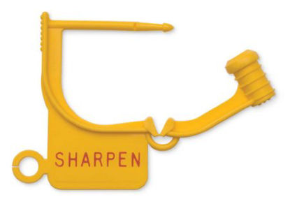 Picture of Locking Tag Key Surgical® PrePrinted Yellow Plastic 1 InchLT-550