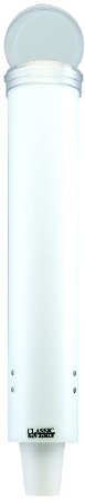 Picture of Cup Dispenser San Jamar® White Plastic Manual Pull Surface MountC4160WH