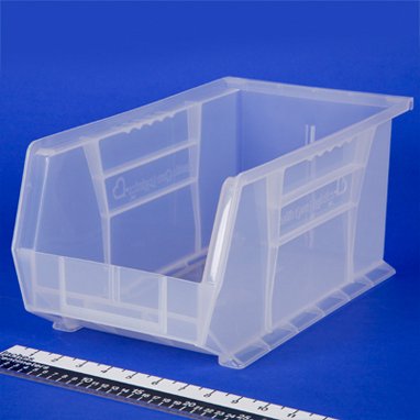 Picture of Storage Bin HCL Super Tough Semi-Clear Industrial Grade Polymers 7 X 8-1/4 X 14-3/4 Inch1415C