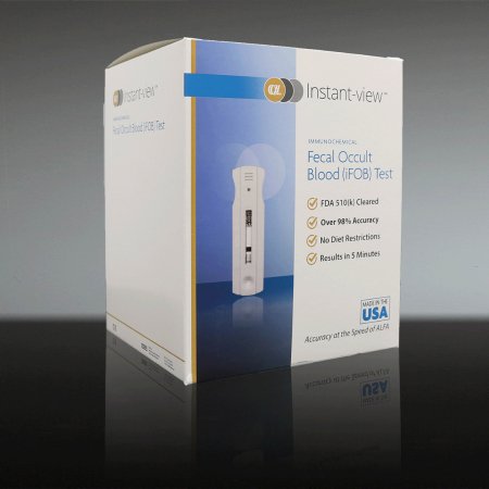 Picture of Rapid Test Kit Instant-view® Driven Flow™ Colorectal Cancer Screening Fecal Occult Blood Test (iFOB or FIT) Stool Sample 50 Tests05-7602CA-50