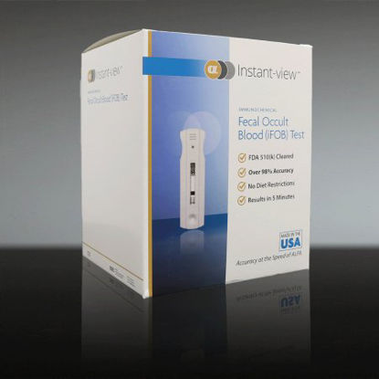 Picture of Rapid Test Kit Instant-view® Driven Flow™ Colorectal Cancer Screening Fecal Occult Blood Test (iFOB or FIT) Stool Sample 50 Tests05-7602CA-50