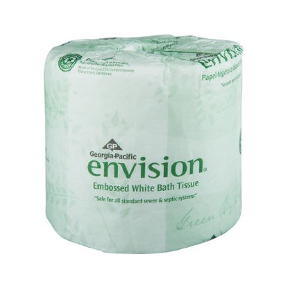 Picture of Toilet Tissue envision® White 1-Ply Standard Size Cored Roll 550 Sheets 4 X 4-1/20 Inch19881/01