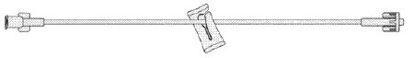 Picture of Extension Set 96 Inch Tubing Without Port 3 mL Priming VolumeEB-096-01