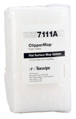 Picture of Cleanroom Mop Pad Kit Texwipe® ClipperMop™ White Foam DisposableTX7111A