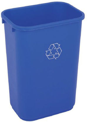 Picture of Recycling Container Tough Guy 10-1/4 gal. Rectangular Blue Plastic Open Top4UAU6