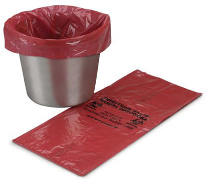 Picture of Kick Bucket Liner Medegen Medical Products 7 gal. Red Bag Polyethylene 12 X 24 Inch50-02