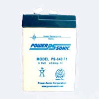 Picture of Sealed Lead Acid Battery Pack Power-Sonic® 6V Rechargeable 1 Pack0028147