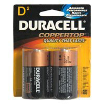 Picture of Alkaline Battery Duracell® Coppertop® D Cell 1.5V Disposable 2 Pack04133321301