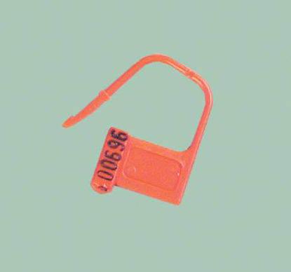 Picture of Heavy-Duty Padlock Seal Health Care Logistics Numbered Red Plastic 7/8 X 1-3/8 Inch7805