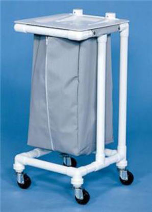 Picture of Single Hamper with Bag 4 Casters 39 gal.920937/WHITE/NA