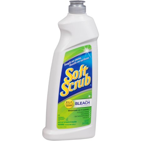 Picture of Soft Scrub® with Bleach Surface Disinfectant Cleaner Liquid 24 oz. Bottle Floral Scent NonSterileDIA01602